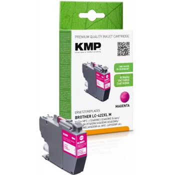 Cartouche d'encre magenta remanufacturée KMP pour Brother MFC-J5340DW (LC422XLM, 1500 pages)