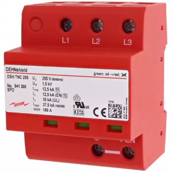 DEHN DSH TNC 255 DEHNshield parafoudre combiné pour systèmes TN-C
