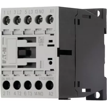 Eaton DILM15-10 24 V DC Power Contactor, 3-Pole, 15 A, 7.5 kW, 1 NO Auxiliary Contact