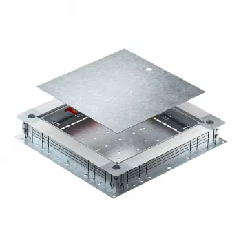 OBO Bettermann UZD350-4 7410023 Boîte de tirage et de dérivation pour chape, hauteur de chape 80-160 mm