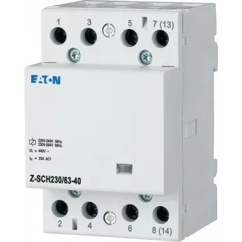 EATON Z-SCH230/63-40 Installation Contactor, 4 NO, 63 A, 230 V AC Coil