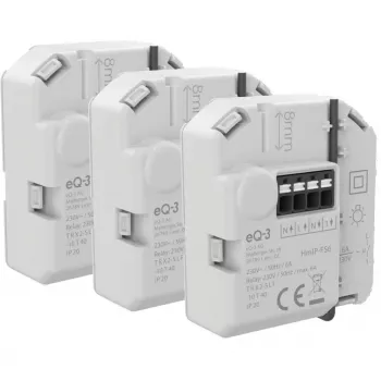 Actionneur mural encastré Homematic IP 6 A (lot de 3)