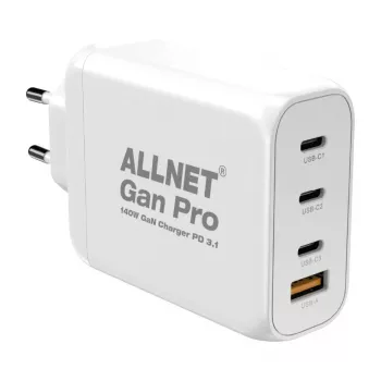 Chargeur ALLNET GaN USB-C PD 3.1 140W 1A3C