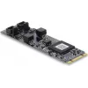 Carte d'interface DELOCK CAN 2.0 / CAN FD PCIe M.2 Key B+M vers 2 x D-Sub 9 broches, jusqu'à 8 Mbps avec isolation et protection contre les surtensions