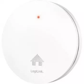 LogiLink SC0019 Détecteur de fumée ultra-plat, pile 10 ans, certifié VdS, blanc
