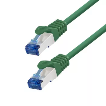 LogiLink Câble patch Cat.6A S/FTP LSZH, 15 m, vert, EconLine