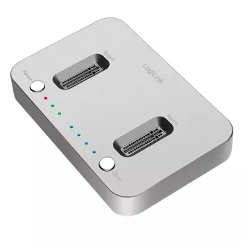 LogiLink Station d'accueil USB 3.2 Gen2, 2 baies, pour SSD M.2 NVMe, fonction clonage