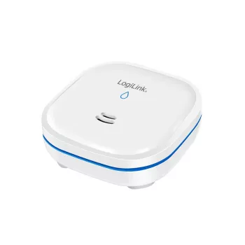 Détecteur d'eau LogiLink, autonomie de 10 ans, alarme 85 dB, blanc