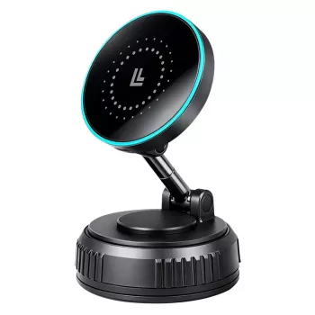Chargeur de voiture sans fil LogiLink, magnétique à vide, pliable à 360°, 25 W