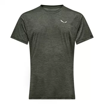 T-shirt à manches courtes Salewa Puez Melange Dry - Dark Olive Melange - XL