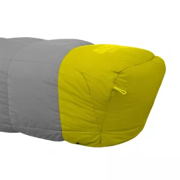Sac de couchage synthétique Micro II 800 Salewa, 185 cm, fermeture éclair à gauche, Blue Depth