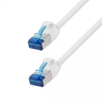 Câble patch SlimLine Cat.6A S/FTP LSZH LogiLink, blanc, 15 m