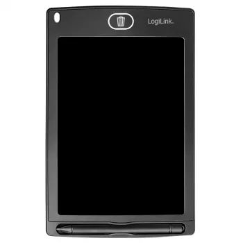 Tablette de dessin LCD LogiLink 8,5 pouces noire avec aimants