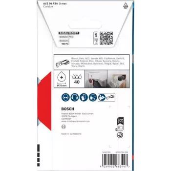 Lame segment Carbide-RIFF Starlock Bosch Expert 85 mm RT3 grossière pour l'élimination des joints