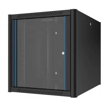 Boîtier mural EFB Elektronik 19 pouces 20U, profondeur 800 mm, prémonté, RAL 9005 noir profond