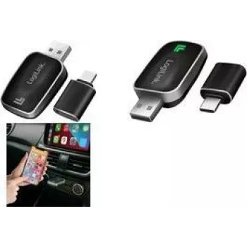 Adaptateur filaire vers sans fil CarPlay / Android Auto LogiLink BT 5.0, type dongle