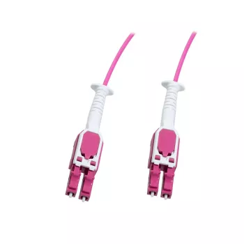 Câble de brassage fibre optique LOGILINK Uniboot Push-Pull LC-LC OM4, 0,5 m