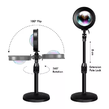 Lampe LED Sunset LOGILINK, 5W, avec télécommande