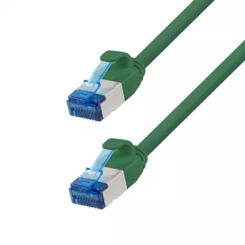 Câble patch Ethernet Slim Cat.6A S/FTP LogiLink, LSZH, vert, 20 m