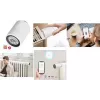 Tête thermostatique connectée Zigbee LogiLink avec écran LCD, compatible Tuya, blanche