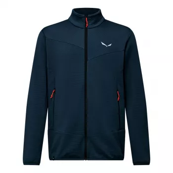 Sweat à capuche à zip intégral Salewa Puez Altavia pour homme Navy Blazer M