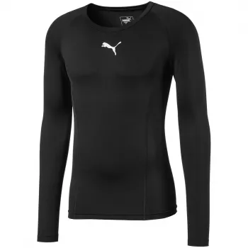 T-shirt de compression à manches longues Puma Liga Baselayer Tee LS pour homme noir 655920 03 S