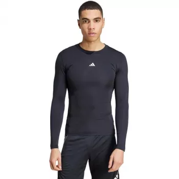T-shirt à manches longues adidas Techfit pour homme noir taille M