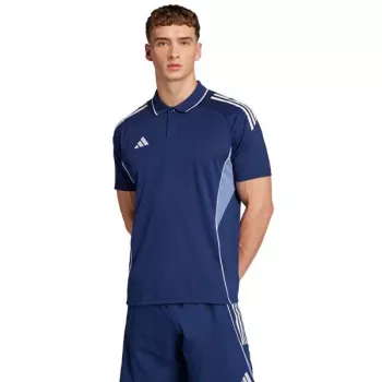 Polo adidas Tiro 25 Competition pour homme Navy Blue à manches courtes taille S