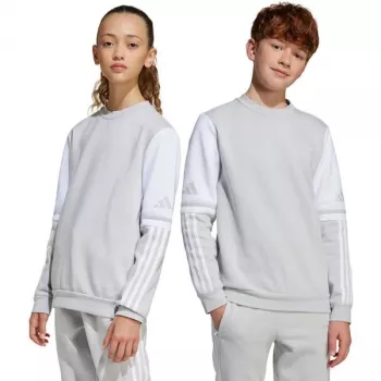 Sweat col rond adidas Squadra 25 enfant gris JD4824 152 cm