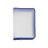 FolderSys pochette porte-documents A4 à fermeture éclair en PVC transparent avec soudures renforcées, résistante aux éclaboussures, ouverture par le haut, réutilisable