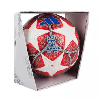 Ballon de football adidas UCL Women's 25/26 Final Pro taille 5 rouge/blanc
