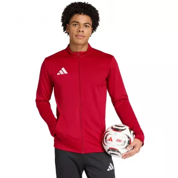 adidas Entrada 26 veste de survêtement homme rouge zip intégral AEROREADY polyester recyclé taille S