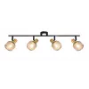 Spot Light Shadow 4XE14 noir/or - spot de plafond/mural orientable 4 lumières