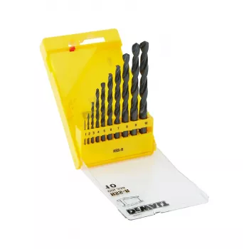 Ensemble de forets métal HSS-R DEWALT DT5911-QZ, oxydé noir, 10 pièces