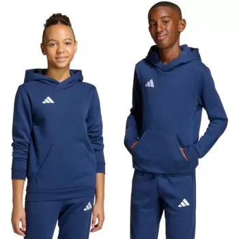 Sweat à capuche adidas Entrada 26 pour enfants, Team Navy Blue, 152 cm