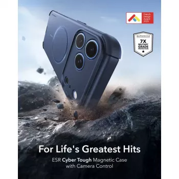 Coque MagSafe ESR Cyber Tough pour iPhone 17 Pro Max / 18 Pro Max - Bleu