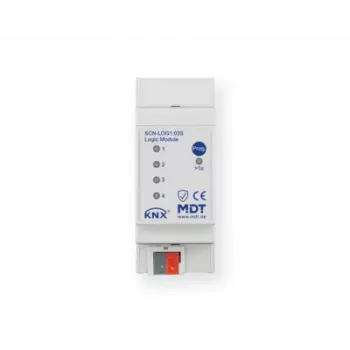 Module logique KNX MDT SCN-LOG1.03S, 2 TE rail DIN, 200 blocs logiques, KNX Secure
