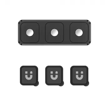 Organisateur de câbles magnétique pour bureau UNITEK SnapHold (ensemble de 3+1), noir