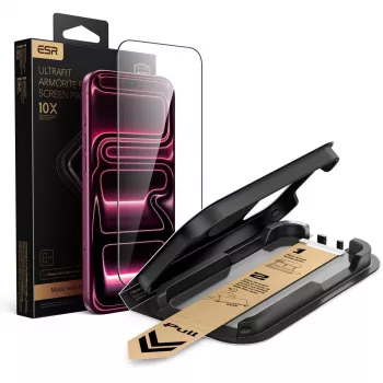 ESR UltraFit Armorite Pro Verre trempé protection d'écran pour iPhone 17 Pro Max / 18 Pro Max - noir