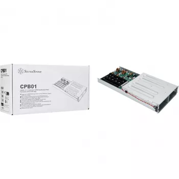 SilverStone SST-CPB01 carte de distribution d'alimentation CRPS redondante 1U 1+1 avec cage, jusqu'à 2400 W
