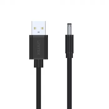 Câble d'alimentation UNITEK USB vers DC 3,5x1,35mm 5V 2A 1,5m noir
