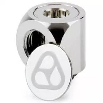 Adaptateur rotatif 90° Thermal Grizzly DeltaMate G1/4 inch - nickel brillant