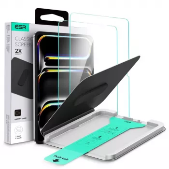 ESR Ultrafit protection d'écran en verre trempé pour Apple iPad Pro 11 inch (5e/6e génération, 2024-2025) - lot de 2