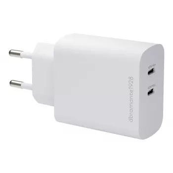 Chargeur mural dbramante1928 re-charge 45W Dual USB-C PD - blanc (EU)