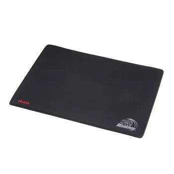 Tapis de souris gaming Akasa Venom – surface micro-texturée, base en caoutchouc antidérapante, bords cousus, 3 mm d'épaisseur, noir avec accents jaune/vert