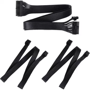 SilverStone Technology SST-PP05-MBEPS câble d'extension EPS 8 broches - bleu/noir, 300mm