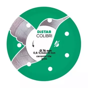DISTAR COLIBRI disque diamant à jante continue 75 x 0,8 x 6 x 10H