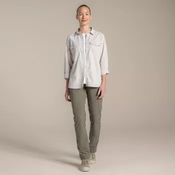 Chemise à manches longues Craghoppers NosiLife Loukkos pour femme, Oyster, taille S