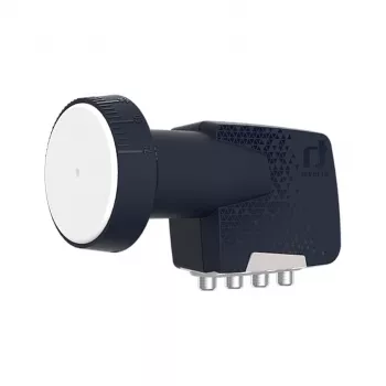 Convertisseur LNB universel Inverto Quad Premium - 4 sorties, facteur de bruit 0,2 dB, cornet d'alimentation 40 mm, noir