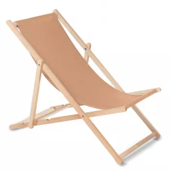 Chaise longue classique en hêtre GreenBlue GB183M Melange marron